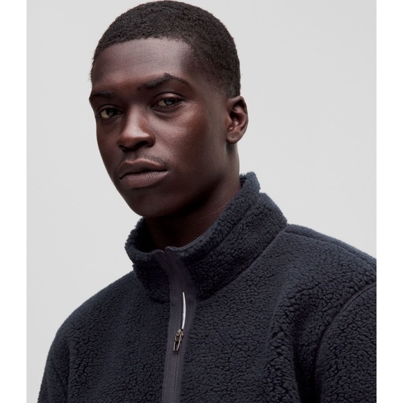 Lululemon Men’s High Pile Fleece Full-Zip Jacket in Black Night XL NWT - Picture 9 of 10